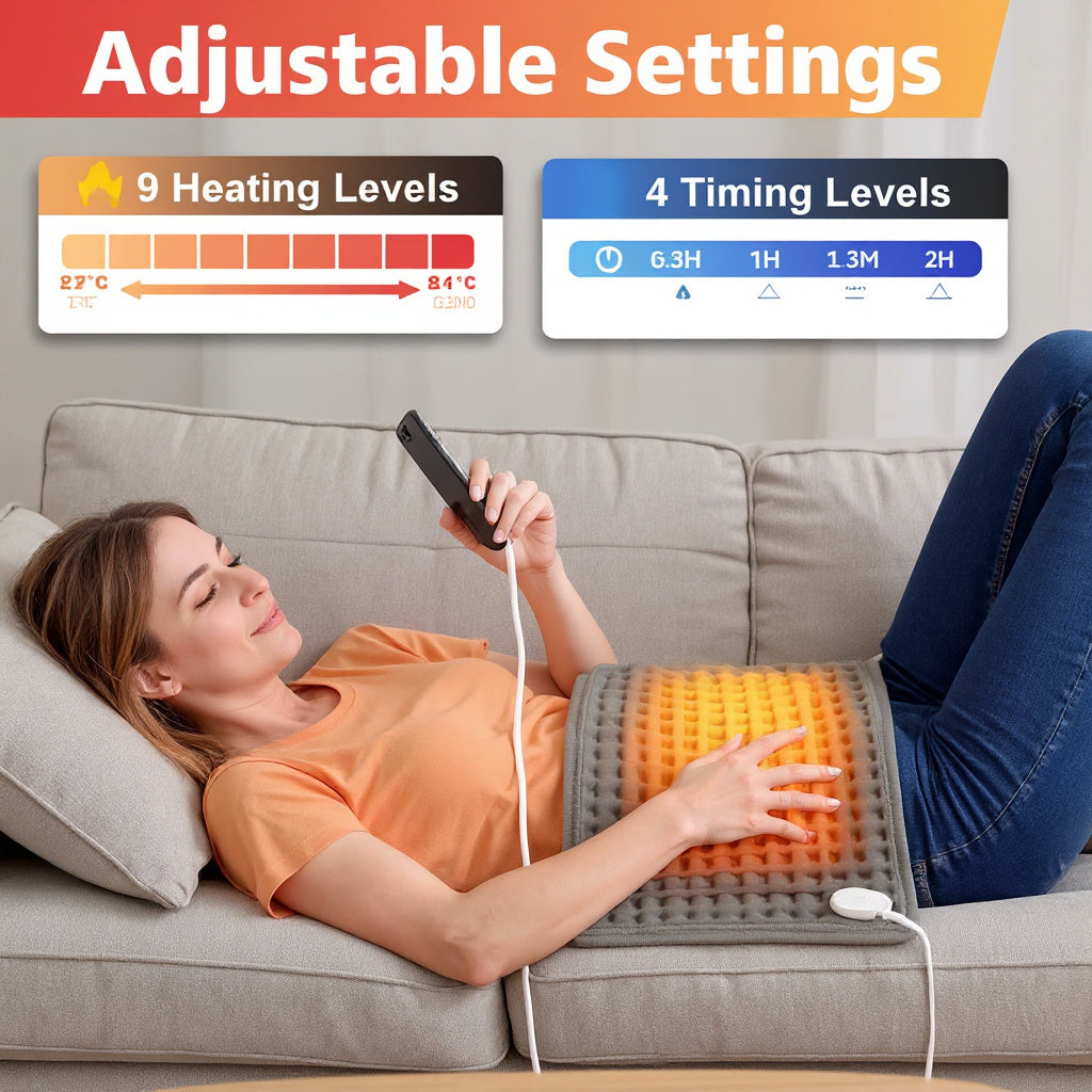 Electric Heating Blanket – Water-Resistant & Flame-Retardant Comfort Pad (58×29cm)