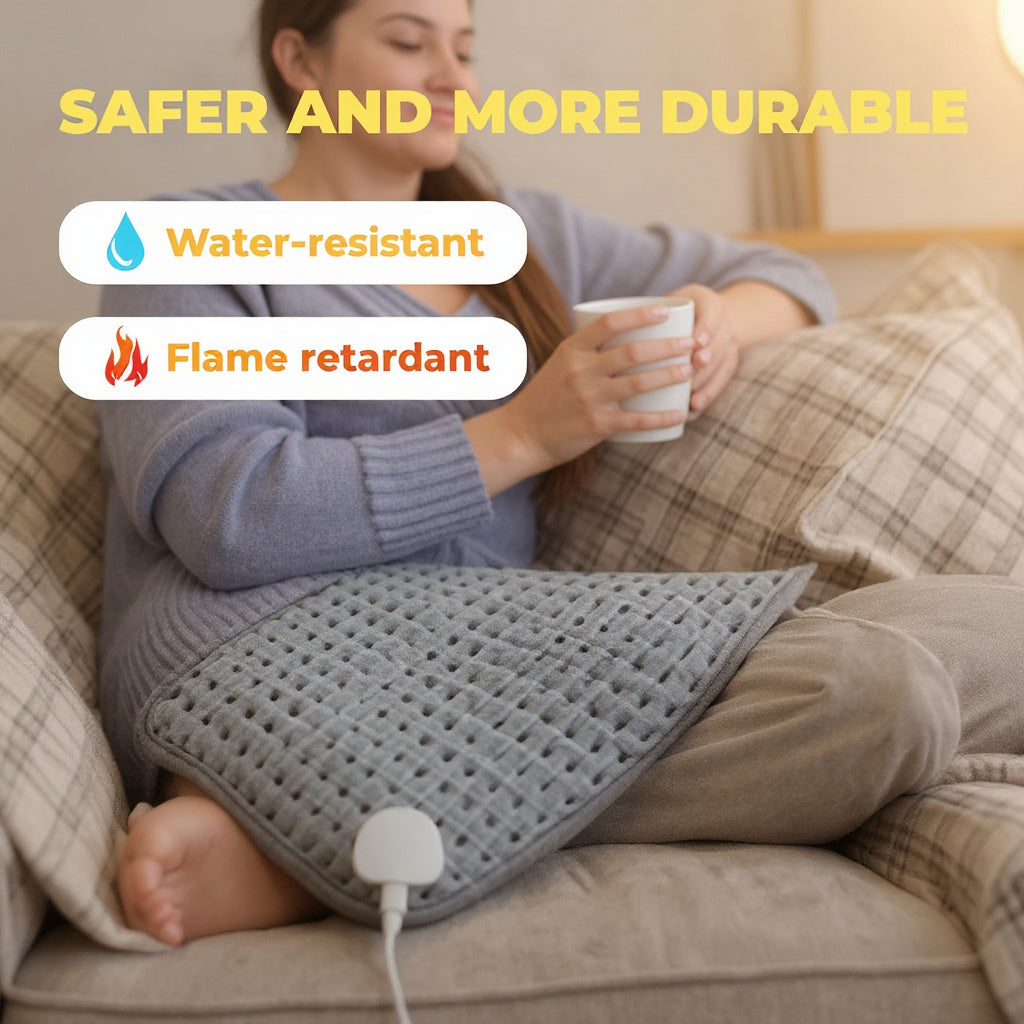 Electric Heating Blanket – Water-Resistant & Flame-Retardant Comfort Pad (58×29cm)
